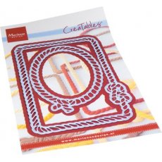 LR0813 Wykrojnik Marianne Design - Creatable - ROPE FRAMES - RECTANGLE & OVAL