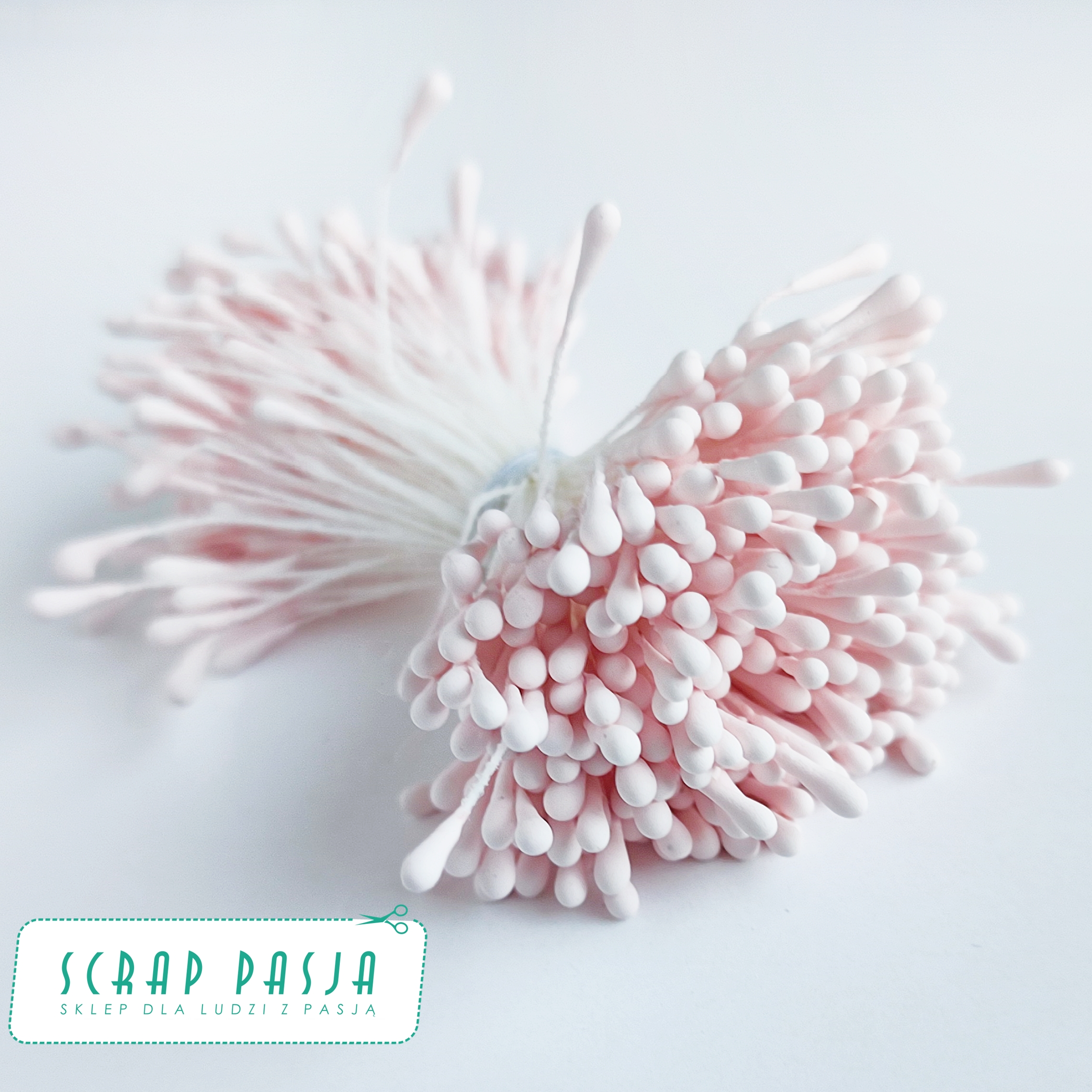 SP-ST004 Pręciki do kwiatów - pastelowy róż