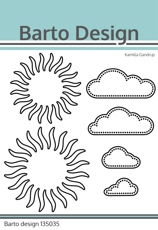 135035 Wykrojnik Barto Design "Sun & Clouds"