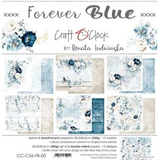 CC-C56-FB-00  FOREVER BLUE - zestaw papierów 30,5x30,5cm