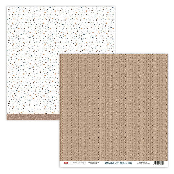 CP-WM04 World of Man 04-Paper/Papier dwustronny Craft&You Design 30,5x30,5