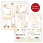 CSET05-BH-4 Zestaw papierów 30,5x30,5cm Craft&You Design - Boho Baby