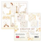 CSET06-BH-8 Kreatywny duży zestaw papierów 30,5x30,5cm Craft&You Design - Boho Baby