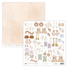 CP-BH07 Papier dwustronny - elementy do wycinania 30,5x30,5 Boho Baby 07