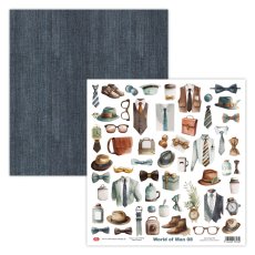 CP-WM08 World of Man 08-Paper/Papier dwustronny - elementy do wycinania 30,5x30,5