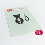 CW235 Wykrojnik /Die- fox baby toy / zabawkowy lis - Craft & You Design