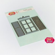 CW248  Wykrojnik /Die-Window with shutters / okno z okiennicami - Craft&You Design