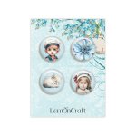 LEM-SUNLO-04  SUNNY LOVE - Zestaw samoprzylepnych ozdób / buttonów - Lemoncraft