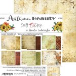 CC-C58-AB-10  AUTUMN BEAUTY - zestaw papierów bazowych  20,3X20,3CM