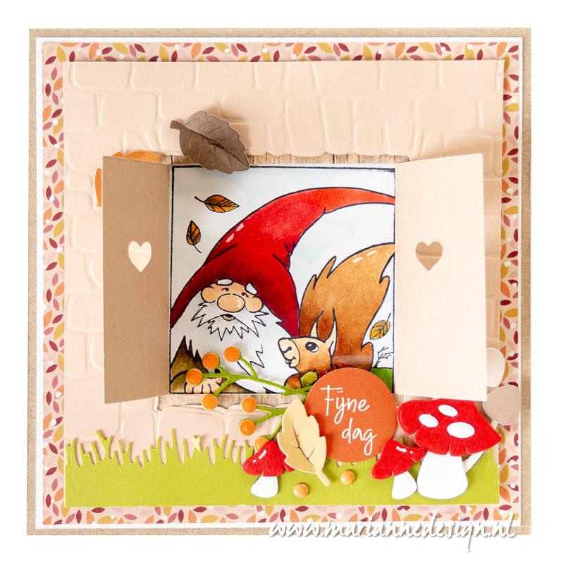 HT1670 Stemple silikonowe - Hetty's Gnome & Squirrel - gnom i wiewiórka