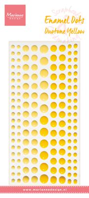 PL4527 Enamel dots - Odcienie żółtego - kropki