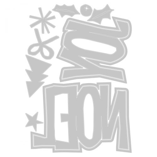 666330 Wykrojniki Sizzix • Thinlits Die Set Big Tidings