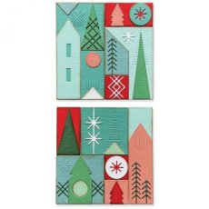 666335 Wykrojnik Sizzix • Thinlits Die Set Holiday Blocks