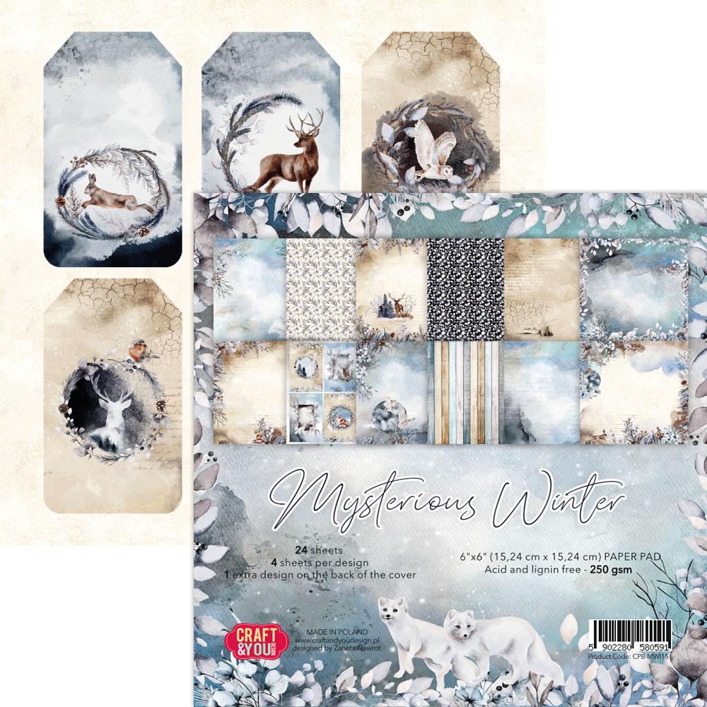 CPB-MWI15 Bloczek 15x15 Craft&You Design - Mysterious Winter
