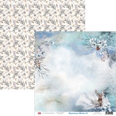 CP-MWI01 Papier dwustronny Craft & You Design 30,5x30,5  Mysterious Winter 01
