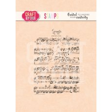 CS032 Zestaw stempli akrylowych - Music notes / Nuty - Craft & You Design