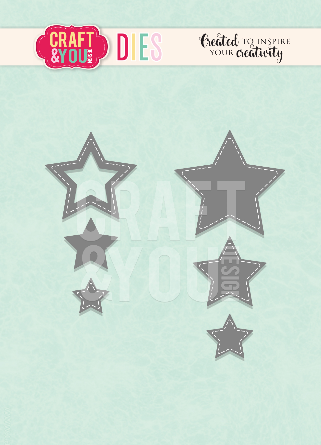CW254 Wykrojnik /Die- Stars / gwiazdy - Craft&You Design