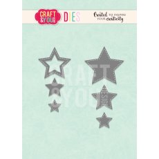CW254  Wykrojnik /Die- Stars / gwiazdy - Craft&You Design