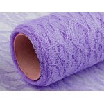 180656-19 Koronka dekoracyjna fioletowo-liliowa -szer. 48-50 cm -dł. 0,5m