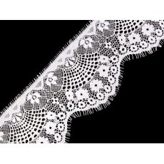 510697  Koronka francuska szerokość 90 mm - biały - 1m