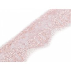 510697p  Koronka francuska szerokość 90 mm - pudrowy - 1m