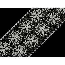 550040 Koronka wyszywana szerokość 11 cm - Off White - 1m