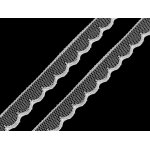 550174  Koronka syntetyczna szerokość 14 mm - biały - 1m