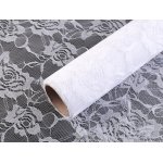 740941-1 Koronka dekoracyjna- biała- o szer. 48cm- dł. po1m