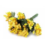 780759-2 Pręciki do kwiatów na druciku / bukiecik - żółte