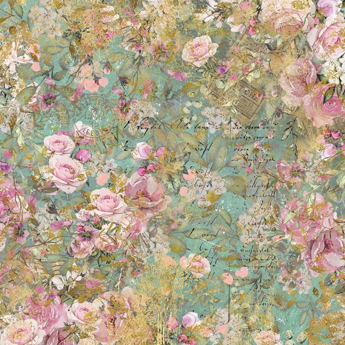 NGA-VR-PAD6 Zestaw papierów Nature's Garden Vintage Rose 6" x 6"