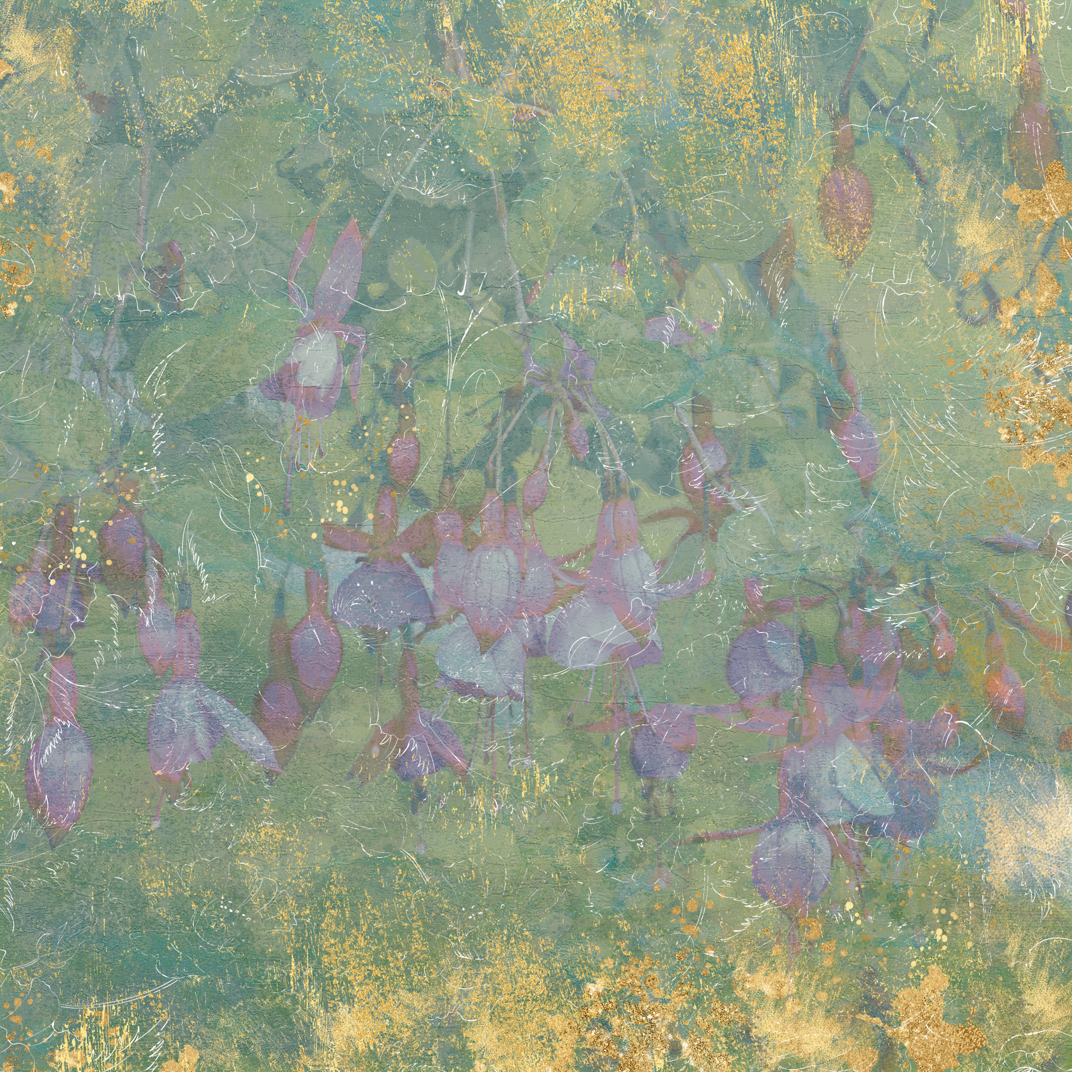 NGA-FF-PAD12 Zestaw papierów Nature's Garden Fabulous Fuchsia 12" x 12" Paper Pad