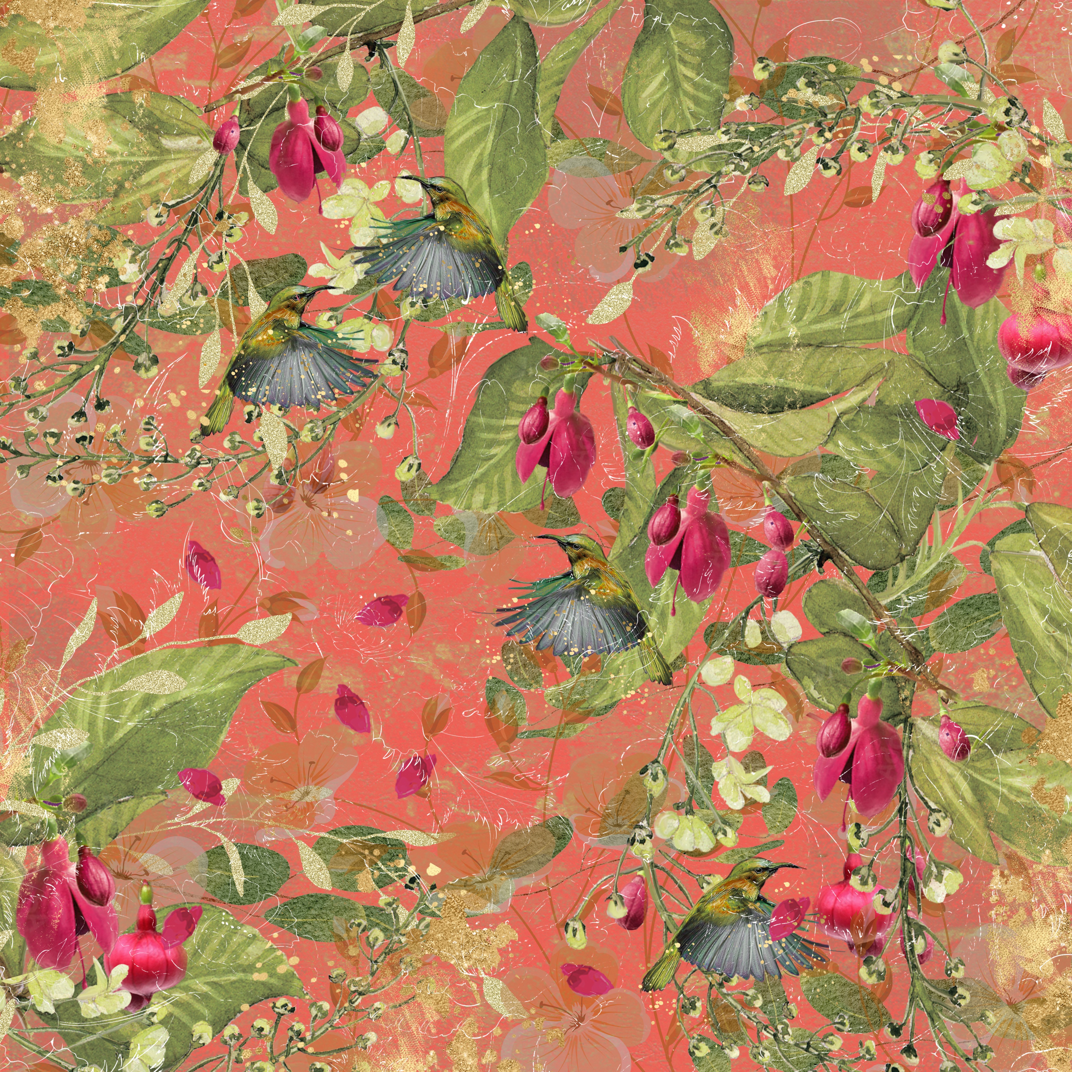 NGA-FF-PAD12 Zestaw papierów Nature's Garden Fabulous Fuchsia 12" x 12" Paper Pad