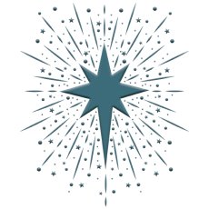 OHN-EF5-SHINE  Folder do embossingu - O' Holy Night - Embossing Folder - Shining Brightly