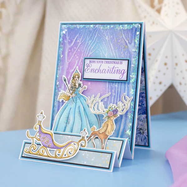S-SQ-3D-EF5-ENFO Folder do embossingu - Sara Signature The Snow Queen 3D Embossing Folder - zaczarowany las