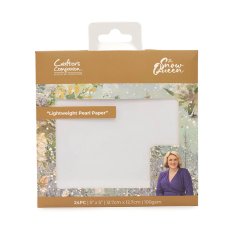 S-SQ-LPEARL  Zestaw papierów perłowych Sara Signature The Snow Queen Lightweight Pearl Paper - 5.5" x 5.5" 