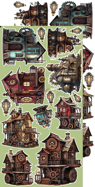 CC-F30-MTT-13 MISTS OF TOOLBOX TOWN - zestaw DODATKÓW - TOWN