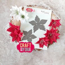 CW261  Wykrojnik /Die-  Magda's Poinsettia / Poinsecja Magdy  - Craft&You Design