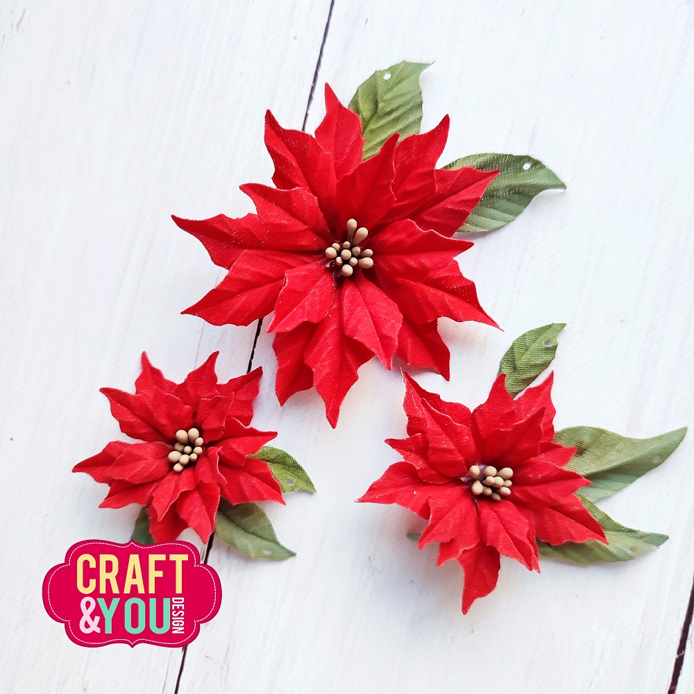 CW261 Wykrojnik /Die- Magda's Poinsettia / Poinsecja Magdy - Craft&You Design