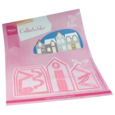 COL1537  Wykrojnik Marianne Design -Collectable - Houses by Marleen  - Domki Marleen
