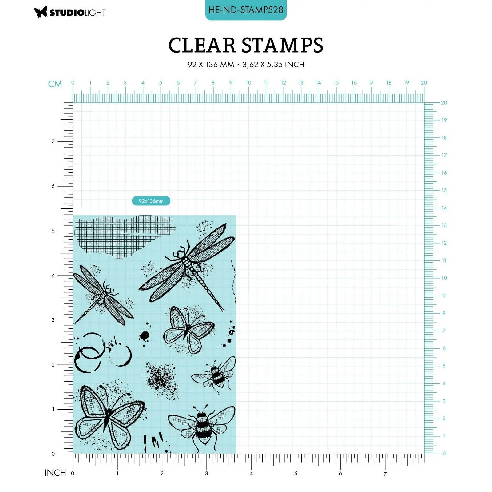 HE-ND-STAMP528 Stemple Studio Light • Natures Dream Clear Stamp Nature's Flight - owady