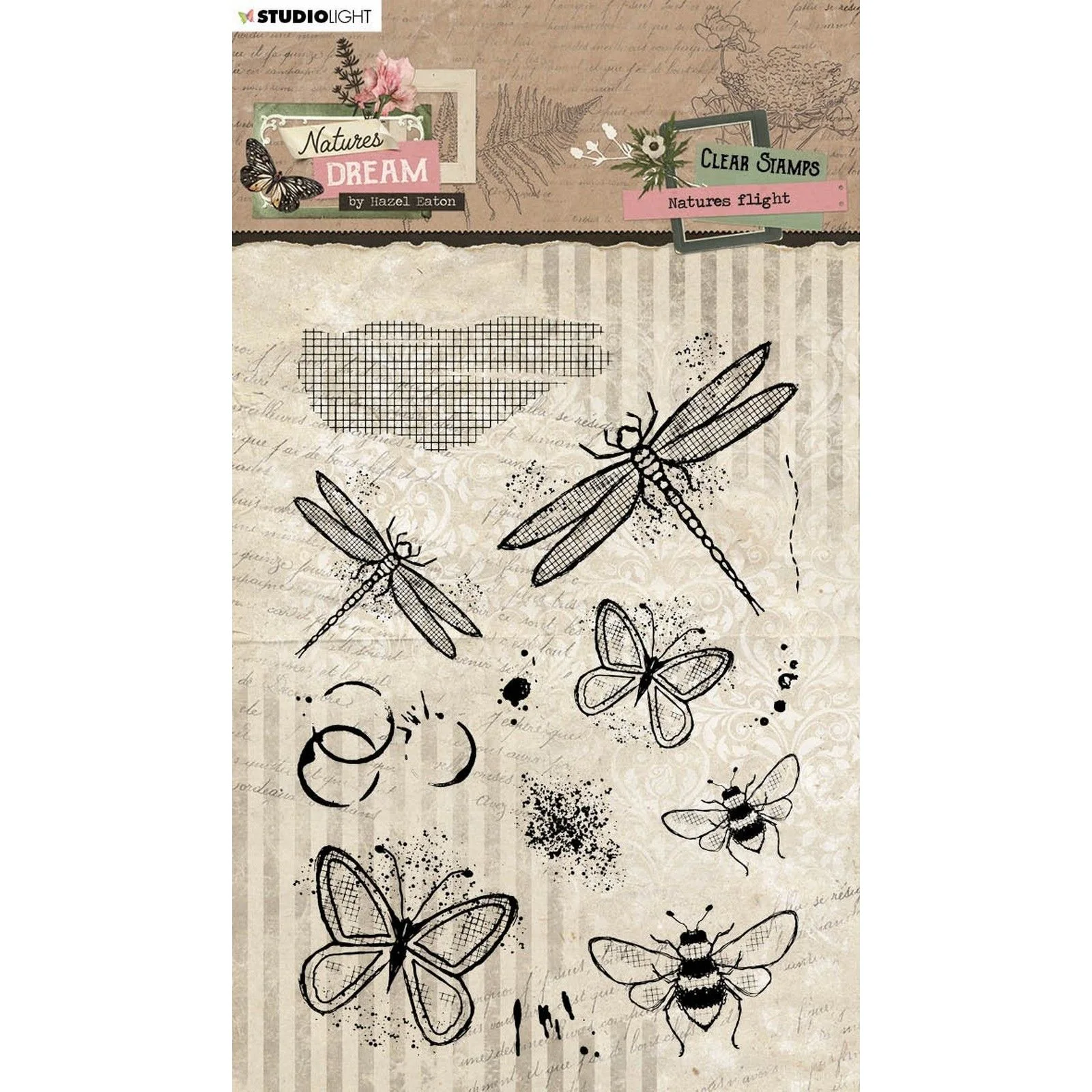 HE-ND-STAMP528 Stemple Studio Light • Natures Dream Clear Stamp Nature's Flight - owady
