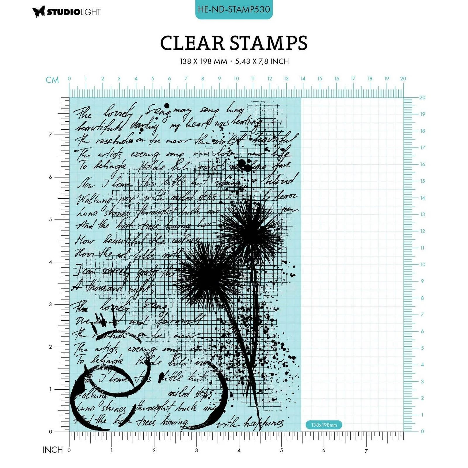 HE-ND-STAMP530 Stemple Studio Light • Natures Dream Clear Stamp - tło