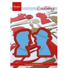 LR0289 Wykrojniki -męskie sylwetki