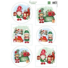 VK9605 Arkusz A4 -Marianne Design - Gnomes - Lanterns - gnomy