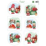 VK9605 Arkusz A4 -Marianne Design - Gnomes - Lanterns - gnomy