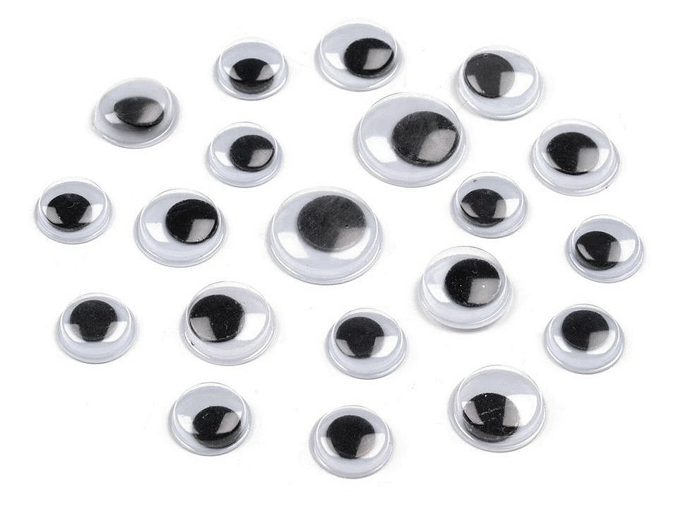 090838 Oczy samoprzylepne ruchome MIX rozmiarów