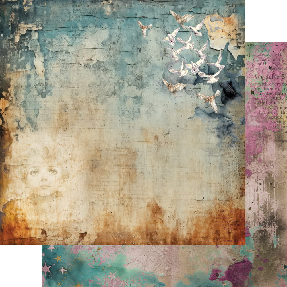 AA-BW-12 Alchemy of Art - 6x6'' - zestaw papierów - Between Worlds