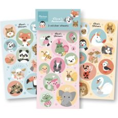 CA3190 STICKERS - ELINE'S ANIMALS - naklejki - zwierzątka