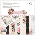 LEM-DD-ROSES-02  Dear Diary - ROSES mały -Bloczek papierów do scrapbookingu 20,3X20.3CM - Lemoncraft