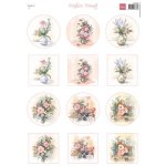 MB0209 Arkusz A4 -Marianne Design - Mattie's Mini's - Flower bouquets - Kwiatowe bukiety
